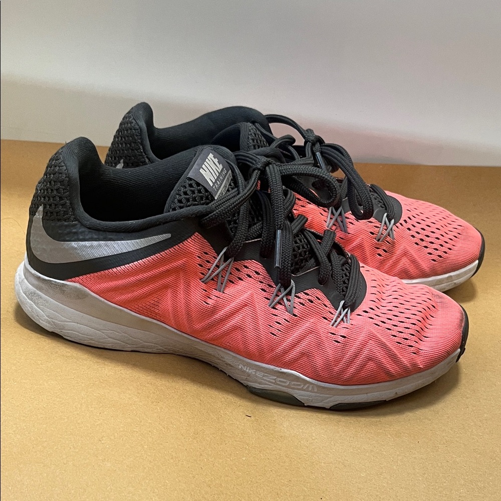 Nike Black and Pink Running Shoes